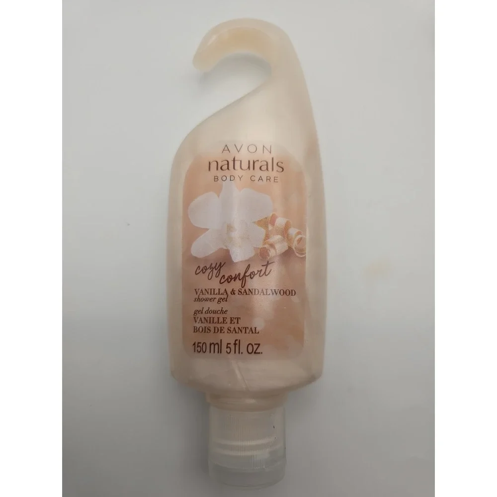 AVON Naturals VANILLA & SANDALWOOD Shower Gel 5 oz.‎
